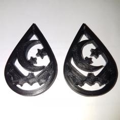 Bat Earrings 2 3D Printer Model