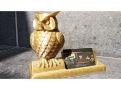 Owl Card Holder 3D Printer Model