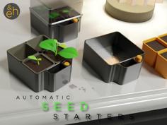 Automatic Seed Starter – Self Watering Seed Starter With Transparent Lid 3D Printer Model