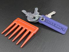 Long Hair Pocket Comb 3D Printer Model