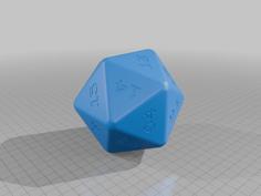 Triforce Giant Die 3D Printer Model