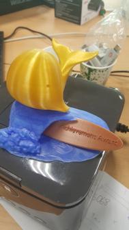 Surfing Whale Trophy – Achievement Award 3D Printer Model