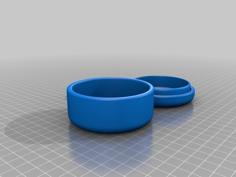 Round Box With Lid (and Lid Cap) 3D Printer Model