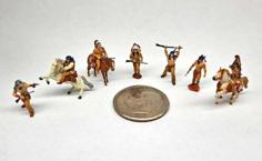 N Scale Native American Figures Circa 1800’s 3D Printer Model