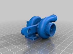 Turbo GT35 Keychain 3D Printer Model