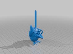 Candy Cane Penguin Ring Holder 3D Printer Model