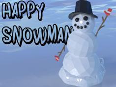 A Happy Little Snowman 3D Printer Model