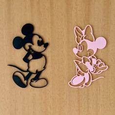 Minnie Mouse 2D WallArt 3D Printer Model