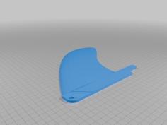 Hatchet Fin And Fin Base 3D Printer Model