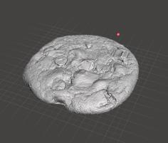 High Res Scan, Chocolate Chip Cookie. 3D Printer Model