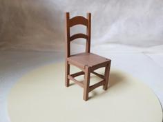 Miniature Chair 3D Printer Model