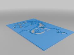 Dragon Stencil 18 3D Printer Model