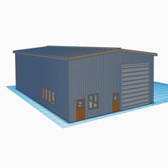 N Scale Small Warehouse (1:160) 3D Printer Model