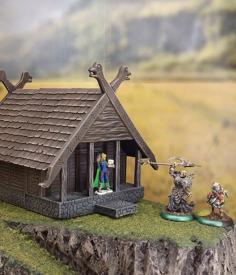 Fantasy Viking House 3D Printer Model