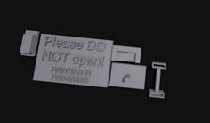 Door Sign 3D Printer Model