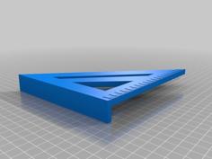 Basic Woodworking Square (metric Graduation) 3D Printer Model