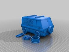 Mystery Machine-SI Bank 3D Printer Model