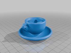 Coffee Cup Fidget Clicker 3D Printer Model