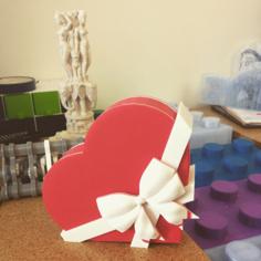 Valentines Day Chocolate Heart Box 3D Printer Model