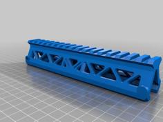 175mm Long Picatinny Rail Riser. “ooh Triangles” 3D Printer Model