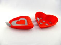 Open Your Heart , Dualcolor 3D Printer Model