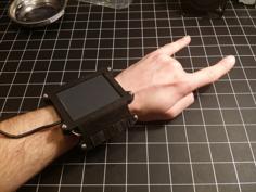 Wearable Cyberpunk Gesture Pad 3D Printer Model