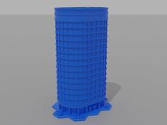 6mm Office Tower 2B – Hexed And Hexless 3D Printer Model