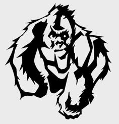 Gorilla Wall Art 3D Printer Model