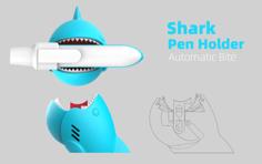 Shark Pen Holder 3D Printer Model