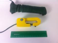 No Tie Paracord Cam Lock With Hook 3D Printer Model