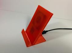 3D Printed Universal Phone Cradle – Integrated Wireless Charger 3D Printer Model