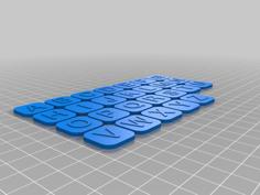 Alphabet 3D Printer Model