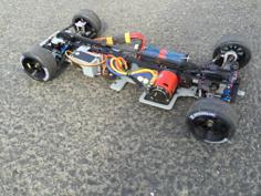 RS-LM Lemans RC Car Chassis 3D Printer Model