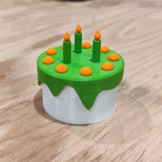 Birthday Cake Gift Box 3D Printer Model