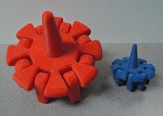 Spinning Top With Articulated Arms 3D Printer Model