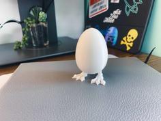 Chicken Egg With Legs 3D Printer Model