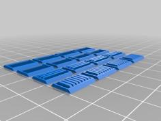 Gundam Detail Parts 7 (Ventilation 2) 3D Printer Model