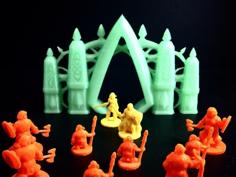 Elvish Gateway (18mm Scale) 3D Printer Model