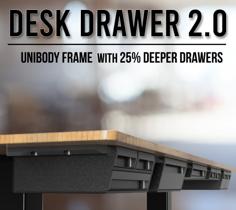 Under Desk Drawer 2.0 | Slim & Modern 3D Printer Model