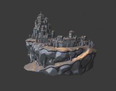 Medieval Village Diorama 3D Printer Model