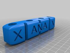 Xanax Bar 14mm Slide Holder 3D Printer Model