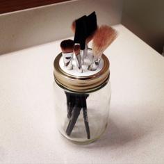 Mason Jar Make-up Brush Holder 3D Printer Model