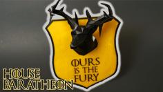 House Baratheon Sigil Shield 3D Printer Model