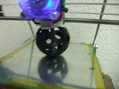 Geodesic Rotegrity (2,3) Sphere 3D Printer Model