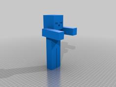 Minecraft Zombie 3D Printer Model