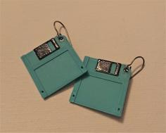 Floppy Disk Earrings 3D Printer Model