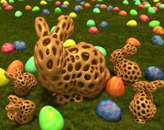 Stanford Bunny – Voronoi Style 3D Printer Model