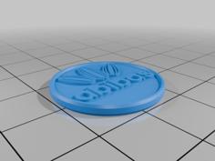 Abibas Shopping Cart Coin 3D Printer Model