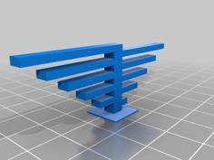 Cantilever Test Print (customizable) 3D Printer Model