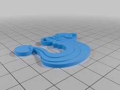 Stringbean Keychain 3D Printer Model